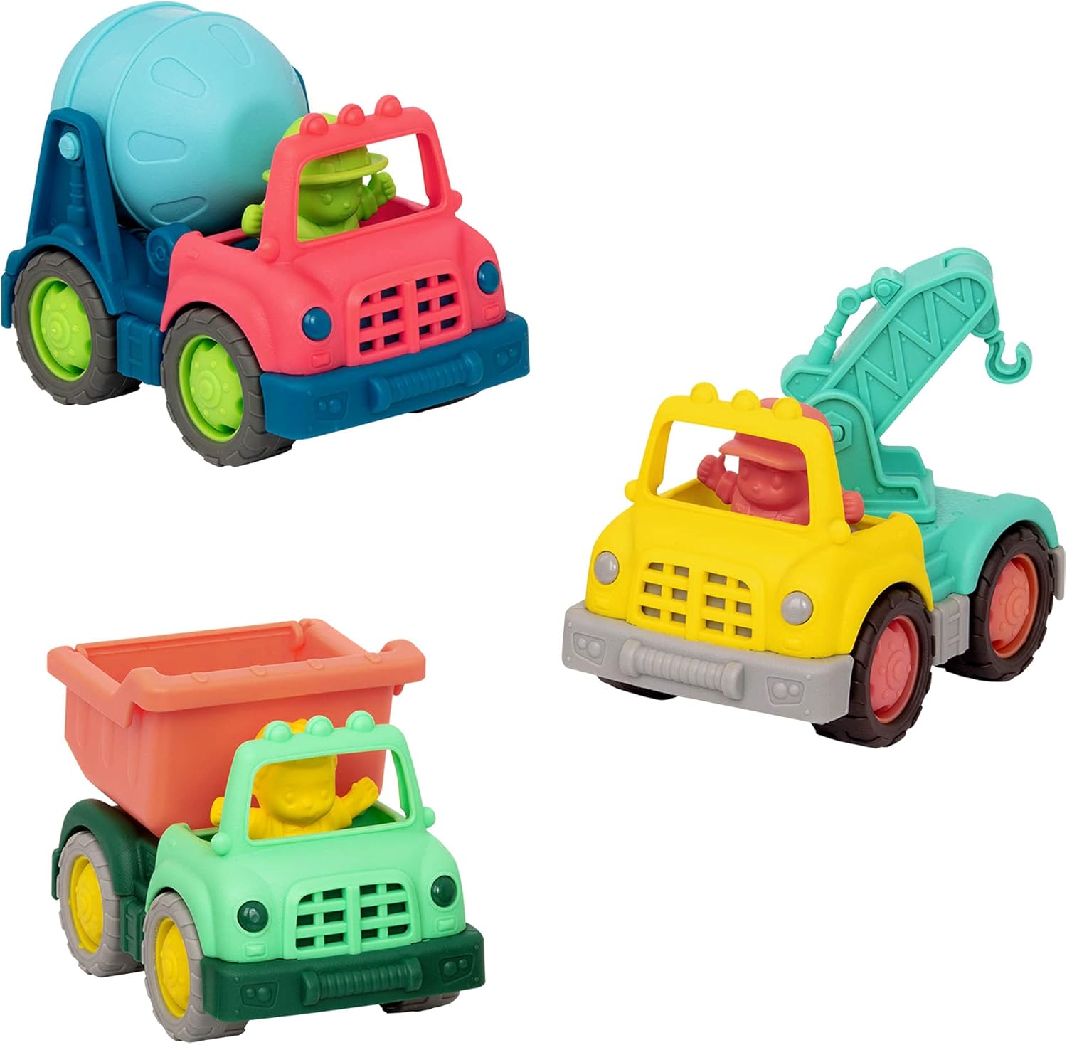 Thumbnail 6 de Battat Véhicules de Construction – Lot de 3 mini camions pour enfants dès 1 an