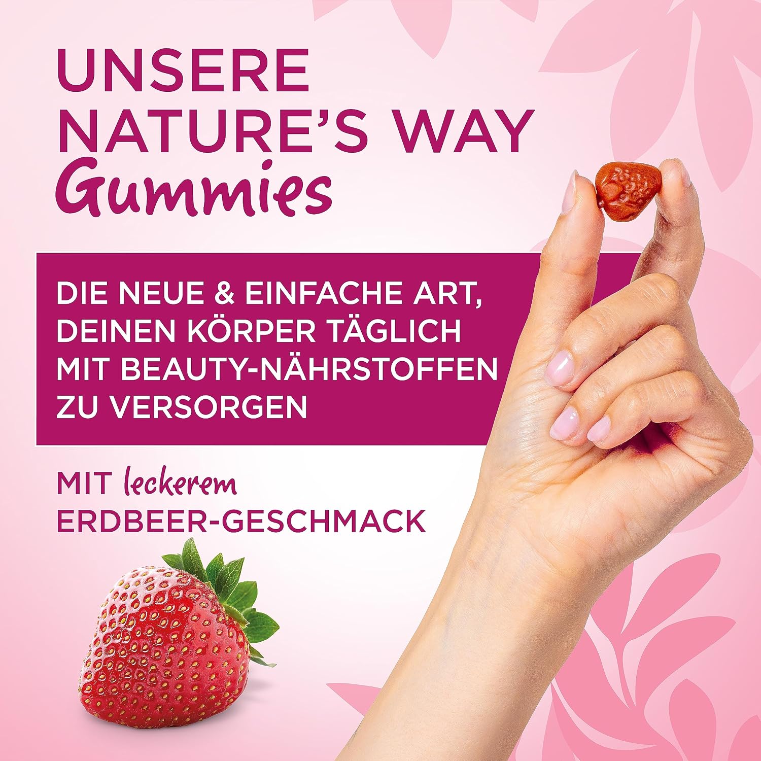 Detalle 2 de Biotin Gummibärchen 2500 µg (Hair Skin Nails Gummies) – laktosefrei, glutenfrei, 60 Stück