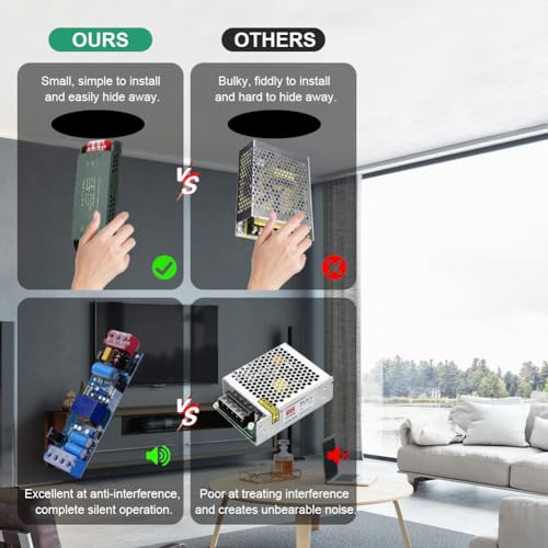 Thumbnail 3 de URAQT Transformador 220V a 12V, 100W (Conmutación) – Fuente de alimentación para tiras LED y iluminación interior