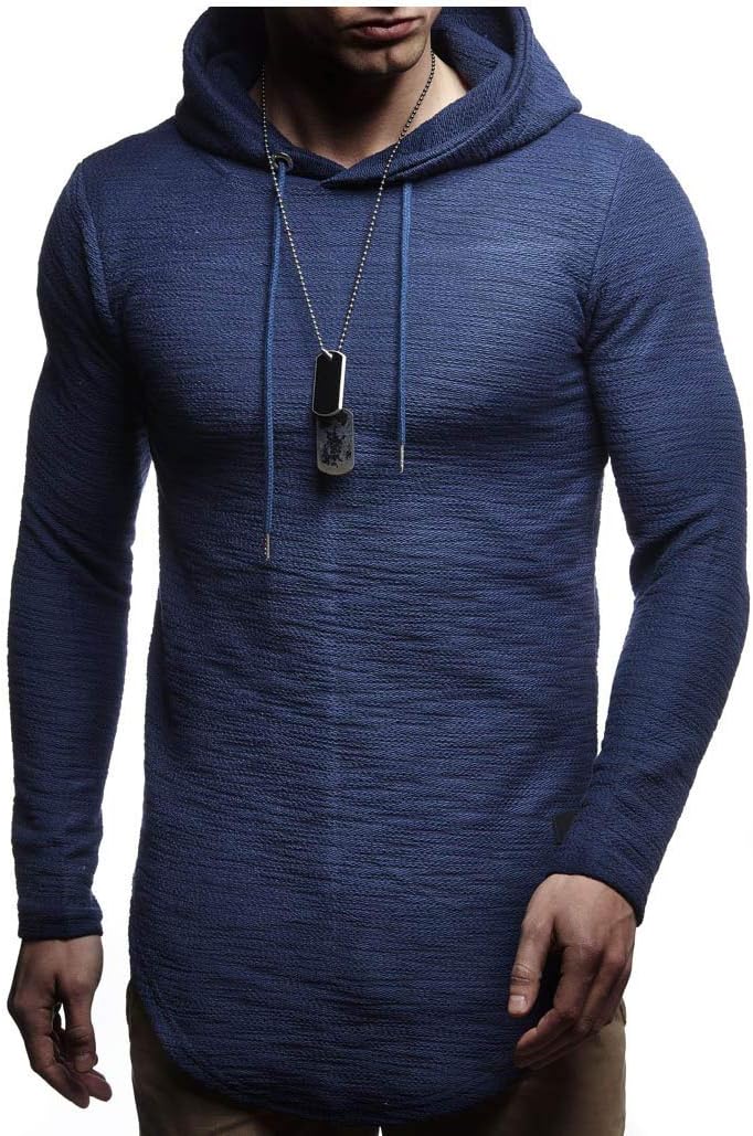 Detalle 2 de Leif Nelson Hoodie LN6300 pour hommes — Pull à capuche long sleeve, coupe ajustée