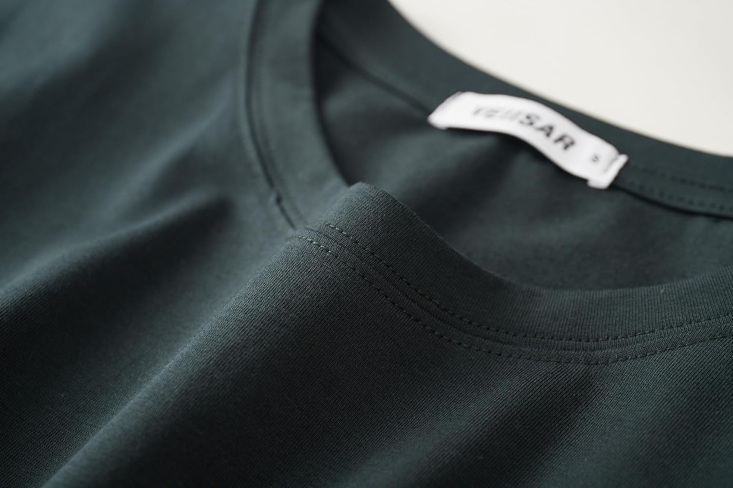 Thumbnail 3 de VEIISAR Herren T-Shirt aus Baumwolle (190 g/m²) – mittelstarkes Basic mit Rundhals