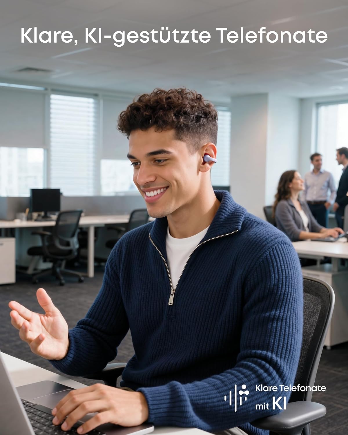 Detalle de soundcore C50i von Anker – Open-Ear Kopfhörer mit Clip-Design für Laufen und Training