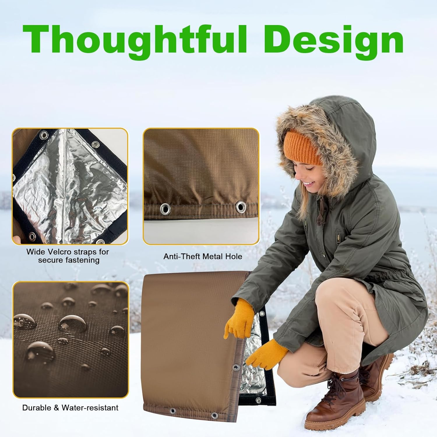 Detalle de Yehchi 6-Layer Insulated Pump Cover for Backflow Preventer (5°F)