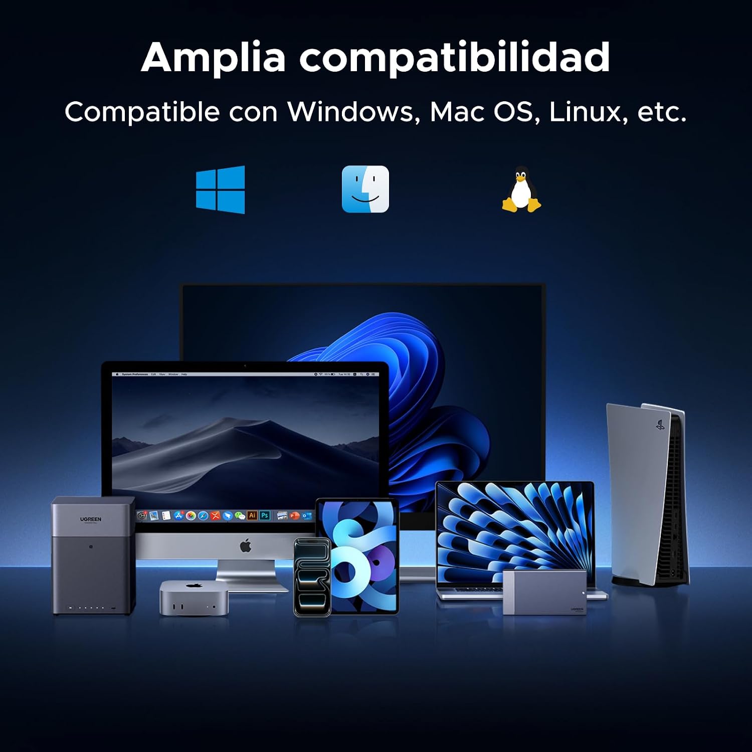 Thumbnail 6 de UGREEN Base para Disco Duro 40Gbps USB4