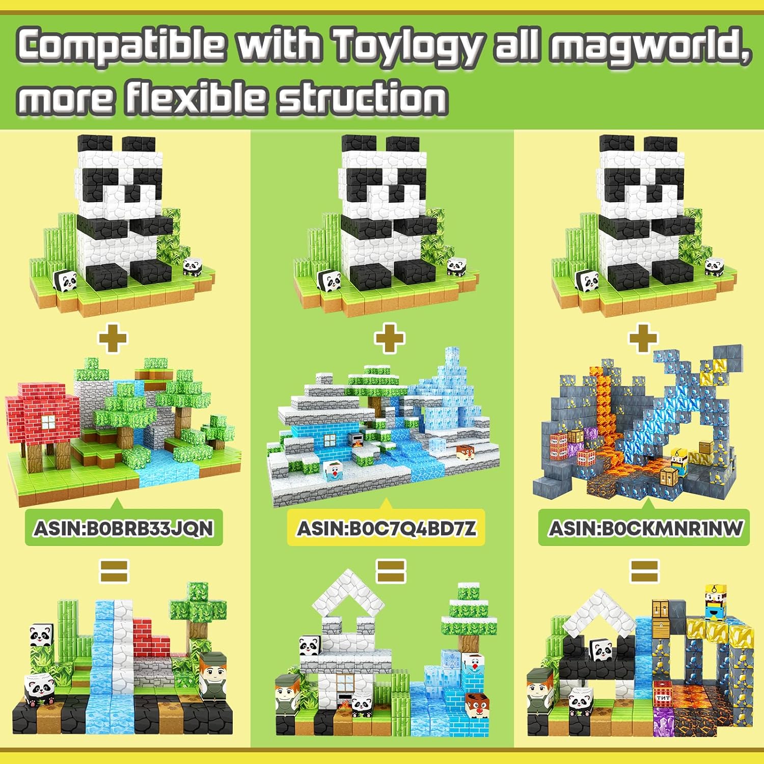 Detalle 2 de Magnet World Panda Edition 70-piece STEM