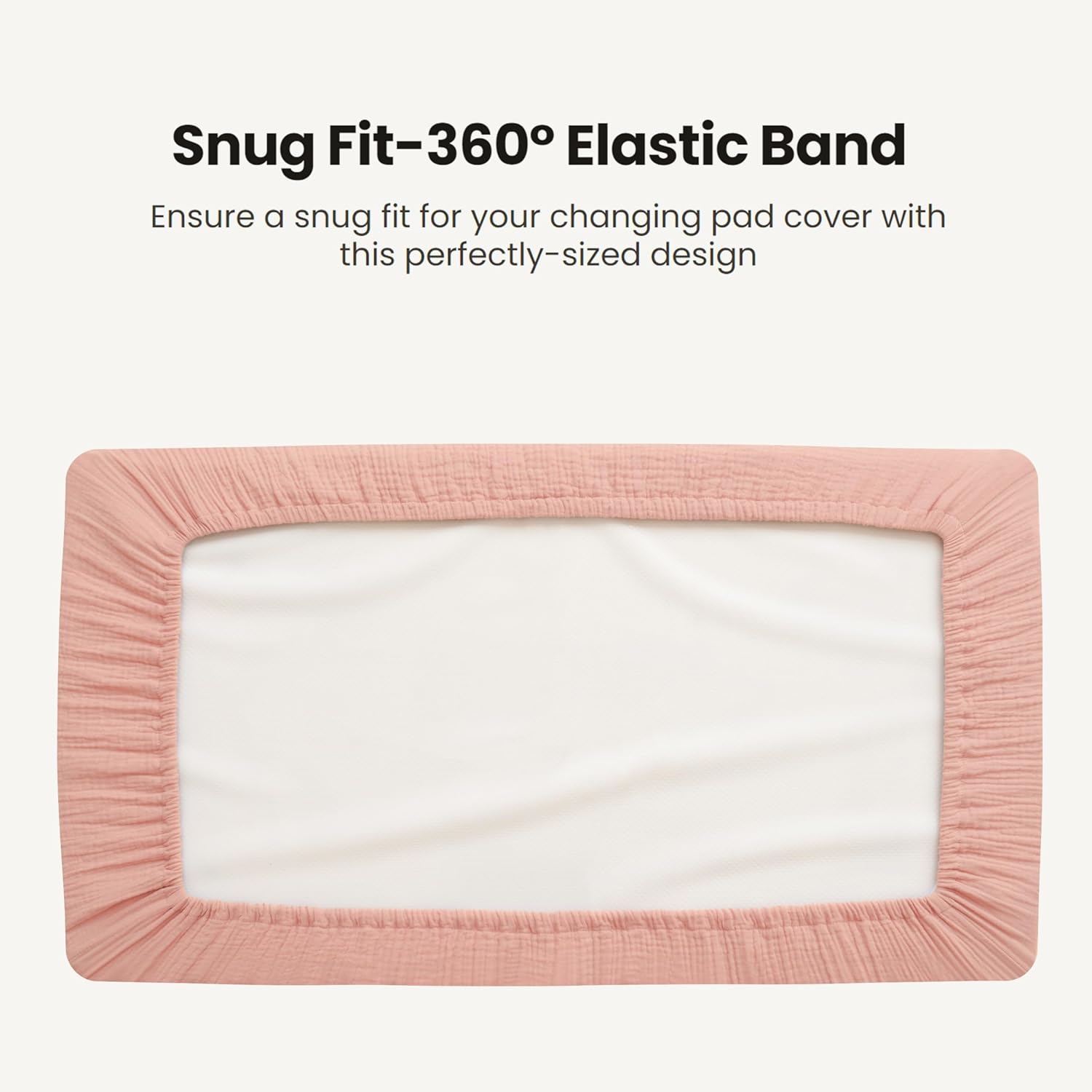 Thumbnail 6 de Konssy Quilted Muslin Changing Pad Covers 32 x 16 in