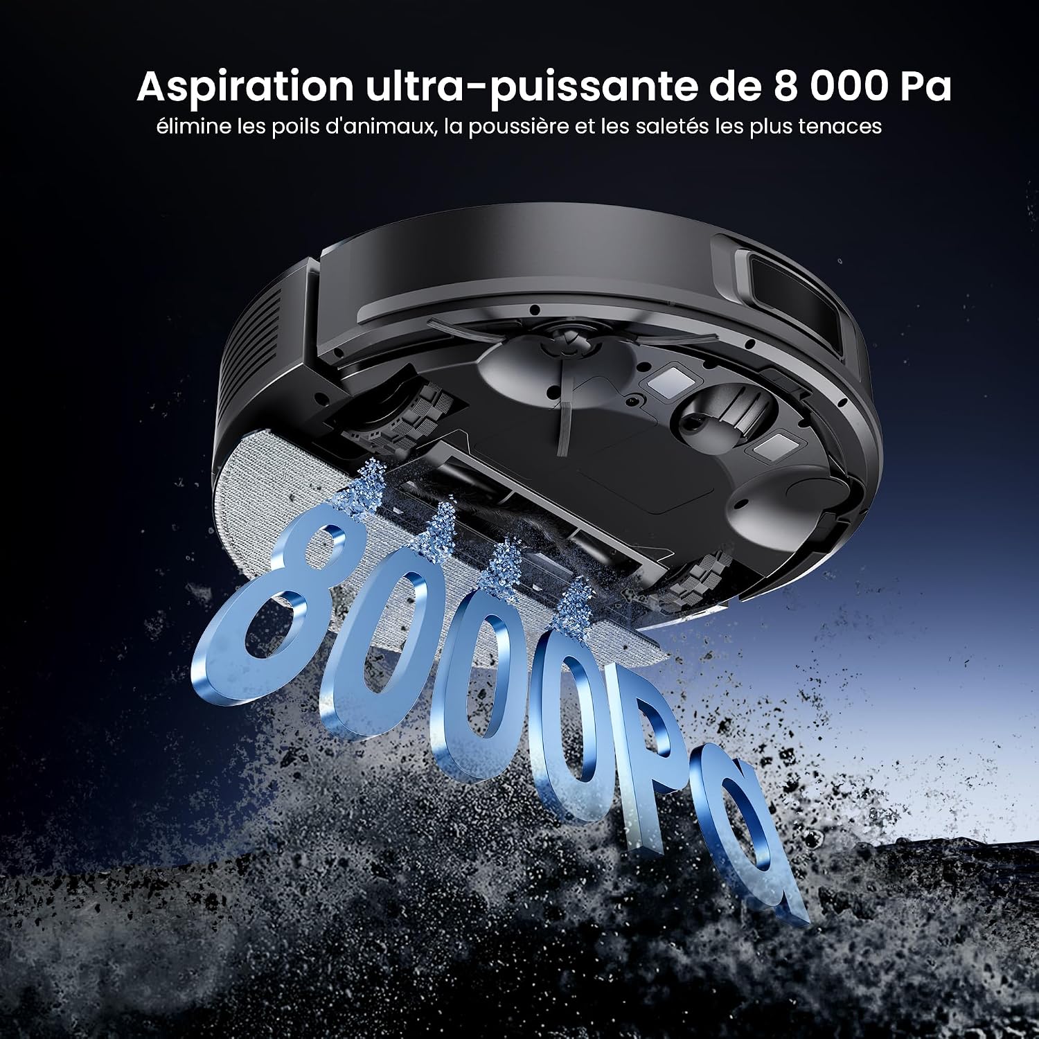 Detalle 2 de proscenic Q10 Robot aspirateur 8000 Pa