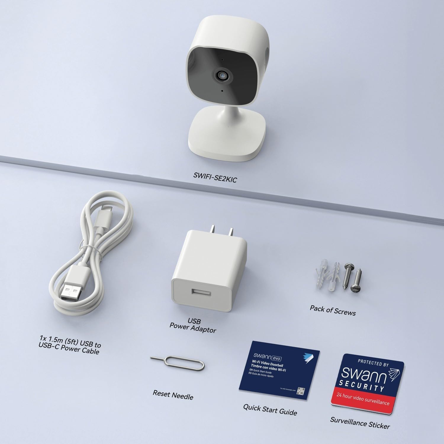 Thumbnail 3 de Swann EVO 2K Indoor Wi‑Fi Security Camera (SWIFI-SE2KIC-EU) with Two‑Way Audio & Night Vision