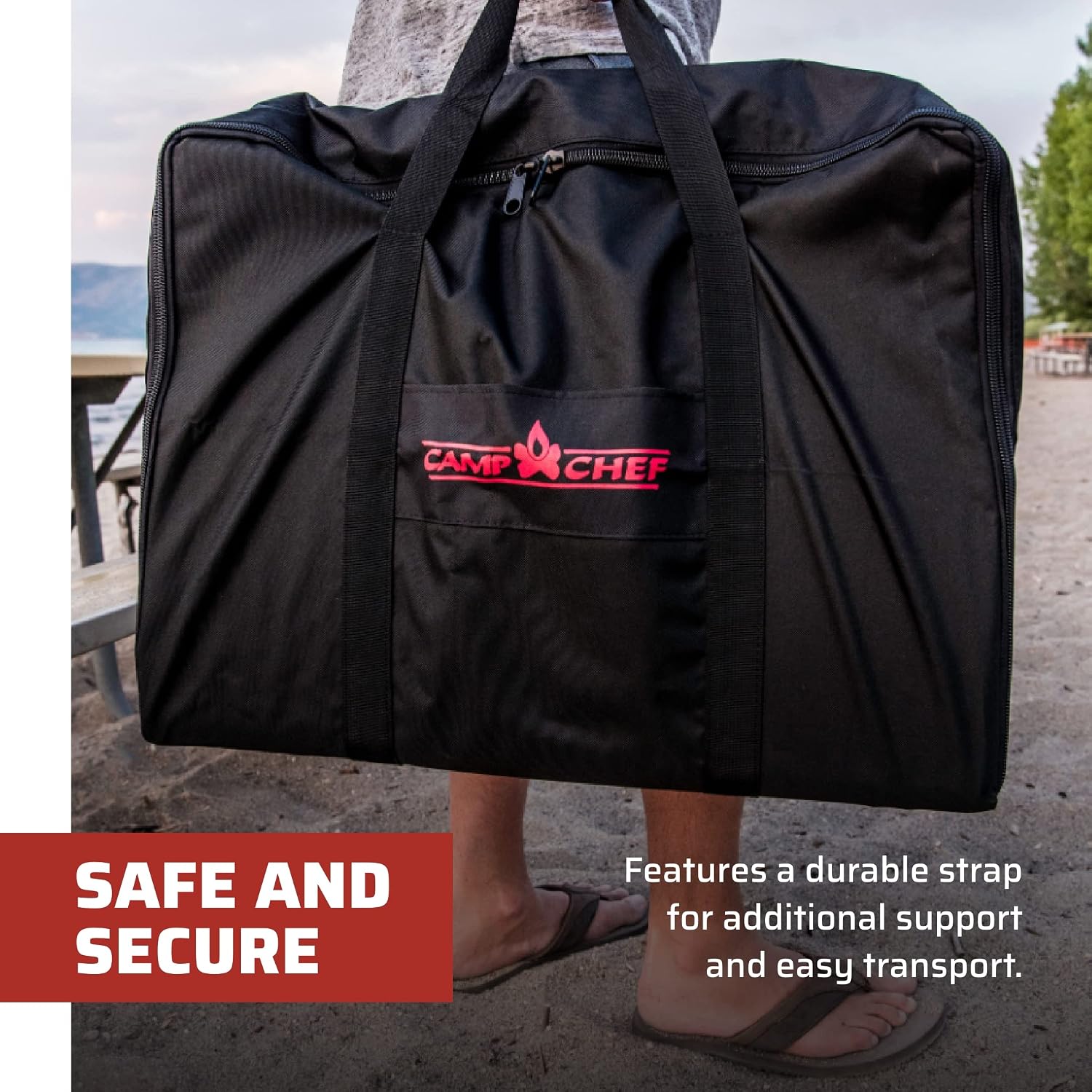 Detalle 2 de Camp Chef BB90L BB90BAG – torba transportowa do grilla 90 l, czarna