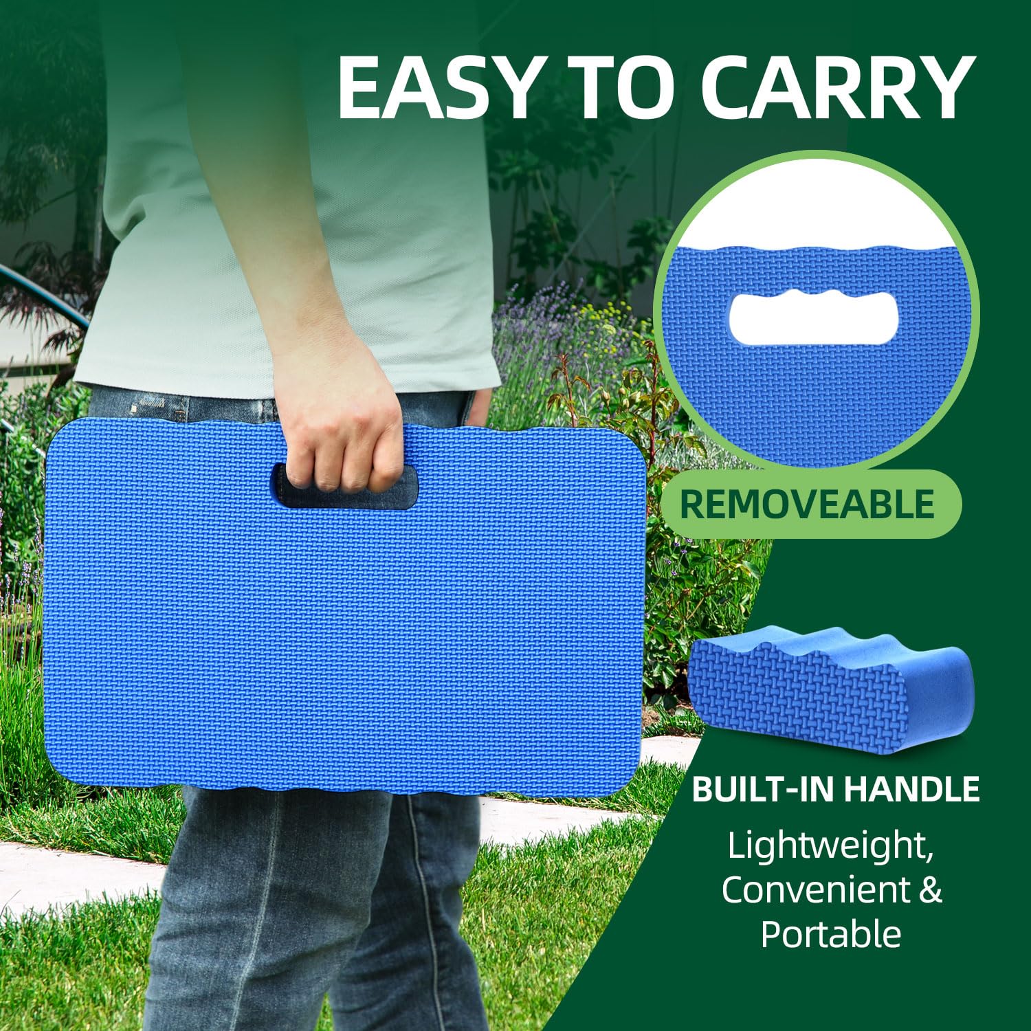 Thumbnail 4 de Ohuhu Garden Kneeling Pad 2 Pack, 4 cm