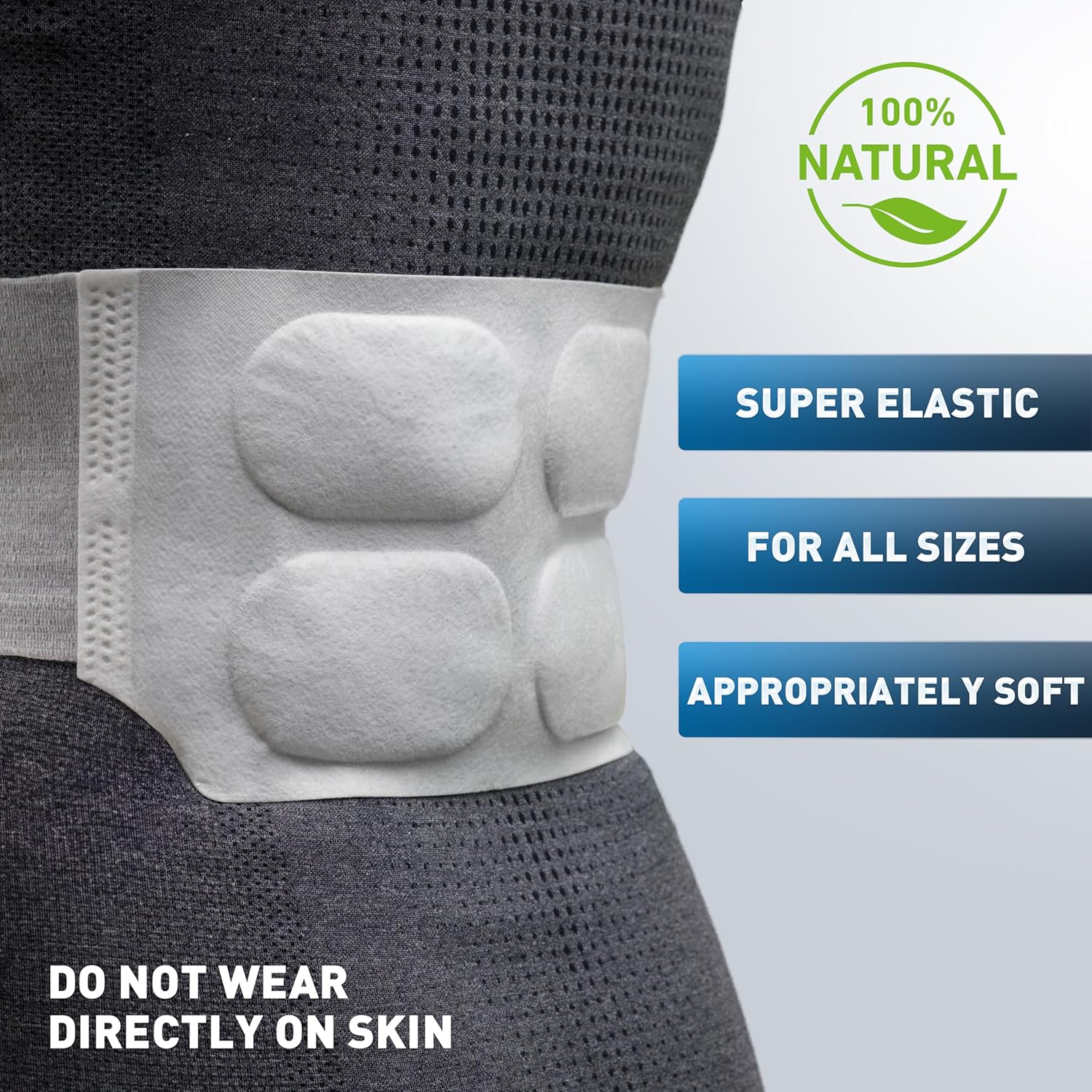 Detalle de THE HEAT COMPANY Heat Wraps – 10 Pieces Value Pack (Extra Warm), Air Activated, 12 Hours of Pleasant Warmth