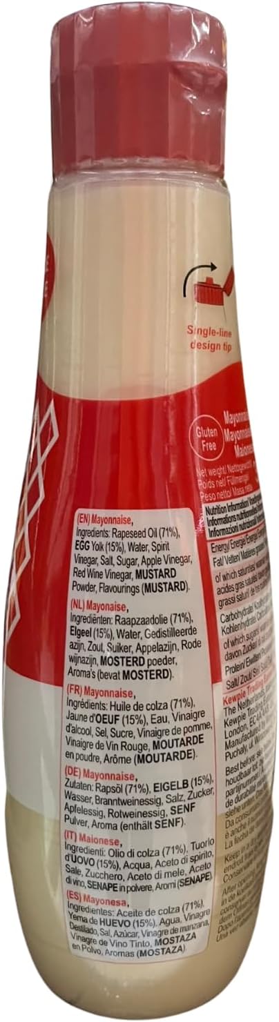 Detalle de Kewpie Mayonnaise Japonaise 6x355ml – Multipack, onctueuse et légèrement sucrée