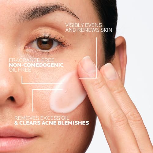 Detalle de La Roche-Posay Effaclar Dual 4% Benzoyl Peroxide Acne Face Wash 6.76oz