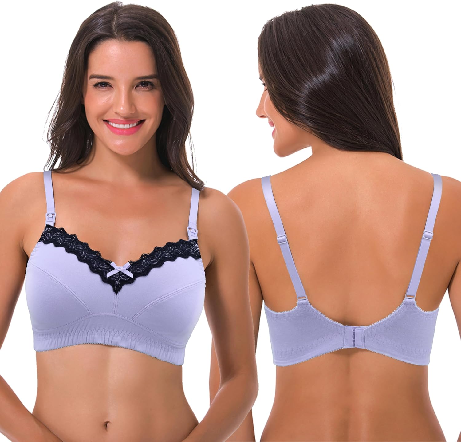 Detalle de Curve Muse – Reggiseno allattamento in cotone, senza ferretto, bordo in pizzo