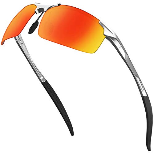 Detalle de BALINCO Occhiali da sole Sport con montatura in alluminio e lenti TAC polarizzate — set accessori regalo