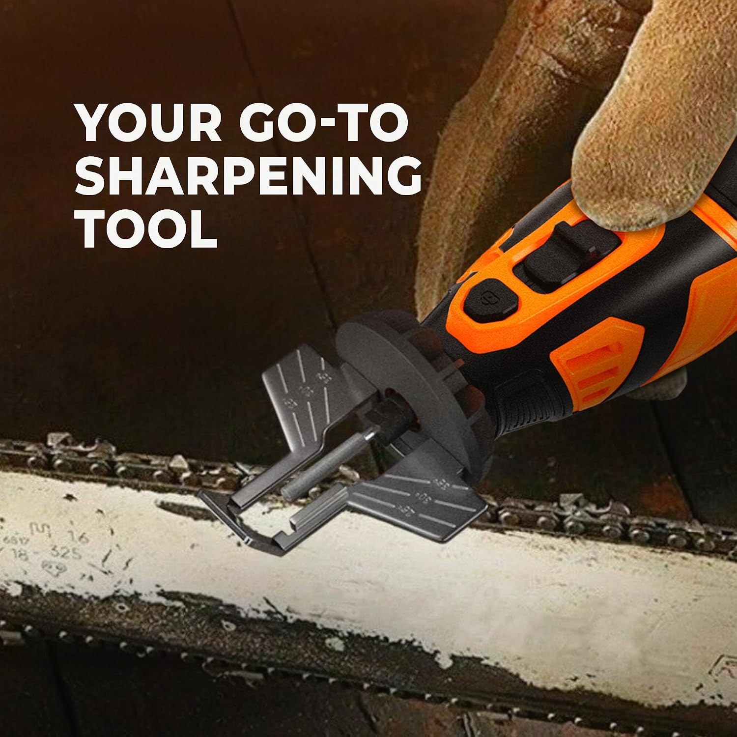 Detalle 2 de Sharp Pebble CS2023 Cordless Chainsaw Sharpener Kit with Angle Guide