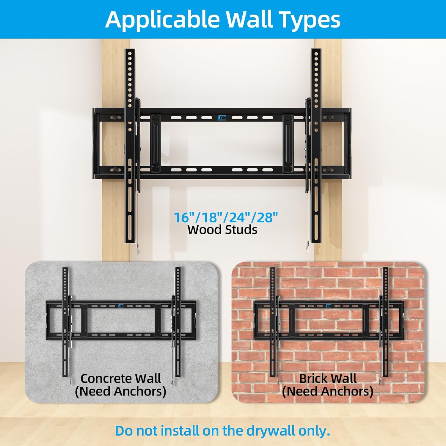 Thumbnail 5 de HOME VISION Heavy Duty Tilt TV Mount 200 lbs