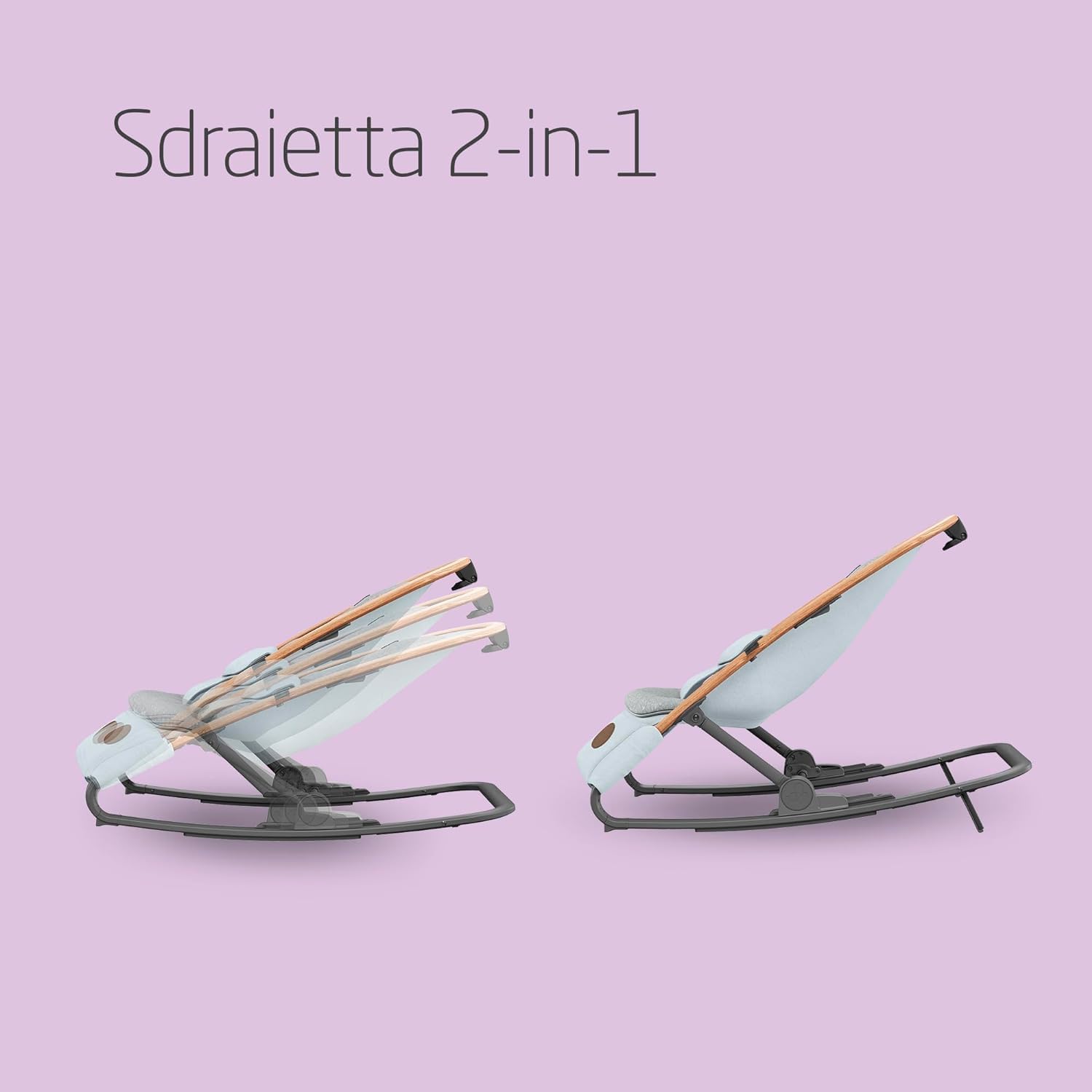 Thumbnail 1 de Maxi-Cosi Kori Sdraietta neonati 0-6 mesi in tessuto Essential Grey, pieghevole e reclinabile 3 posizioni