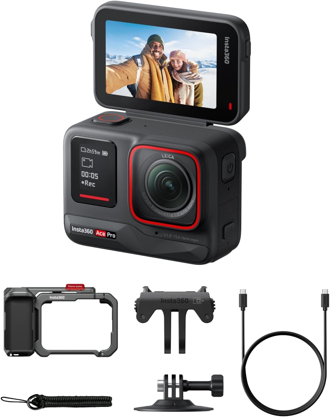 Thumbnail 3 de Insta360 Ace Pro Kit : caméra d’action étanche avec capteur Leica et IA 5 nm
