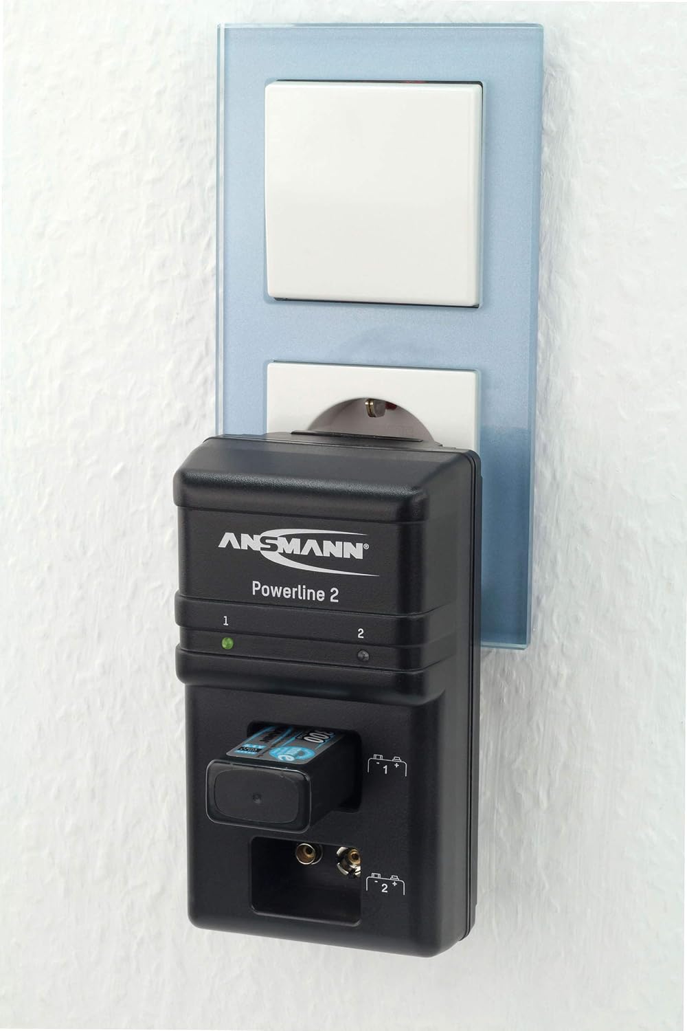 Detalle 1 de Ansmann Powerline 2 9V Ladegerät für NiMH