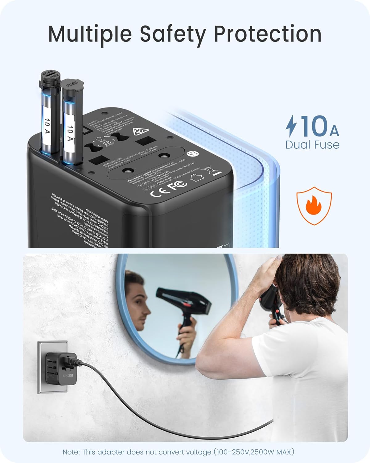 Thumbnail 4 de LENCENT GaN III 30W Reiseadapter Universal