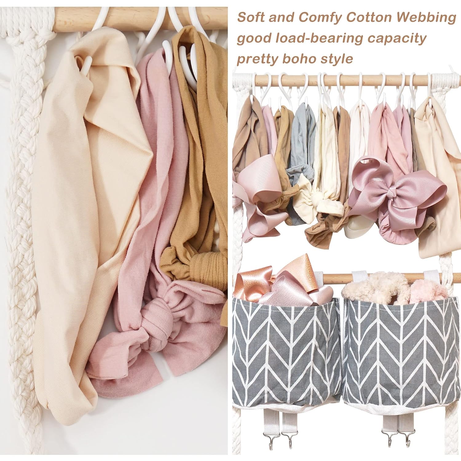 Thumbnail 2 de kangaroo Baby Headband Organizer, 20 S-Hooks, 2 Pockets, 14" x 37