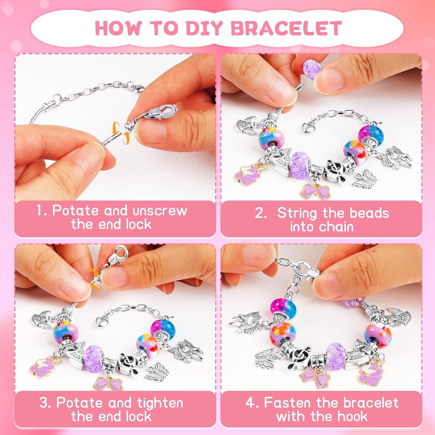 Thumbnail 3 de WEVOL Kit Braccialetti 5-13 anni 🎀