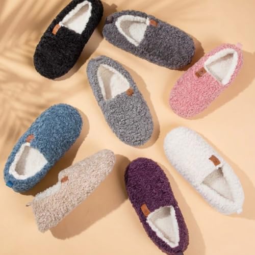 Thumbnail 6 de EverFoams Women Faux Shearling Indoor Slippers (Dark Aubergine, UK 5-6) by EverFoams
