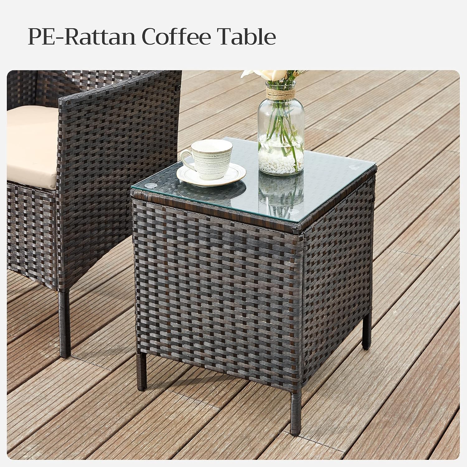 Detalle 1 de SONGMICS patio furniture set UGGF003K01