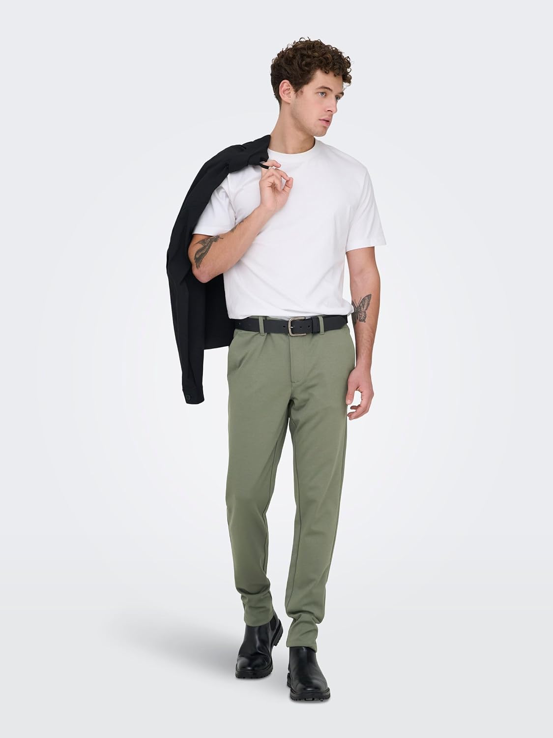 Detalle de Only & Sons Pantalon de Costume Homme - Coupe ajustée et imprimé intégral
