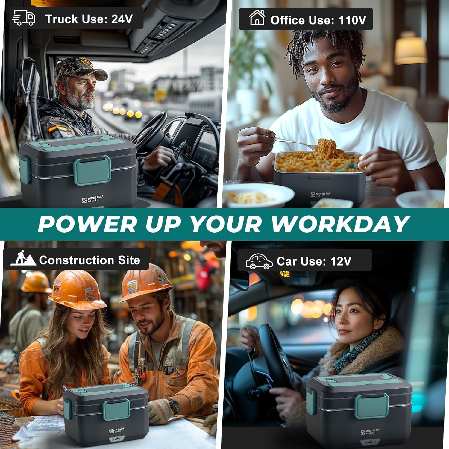 Thumbnail 1 de Annie & Mia Design Electric Lunch Box 100W, 3.5L 🍱