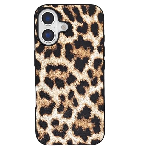 Thumbnail 1 de DMaos iPhone 12 Pro / iPhone 12: cover leopardata in ecopelle marrone per 6,1