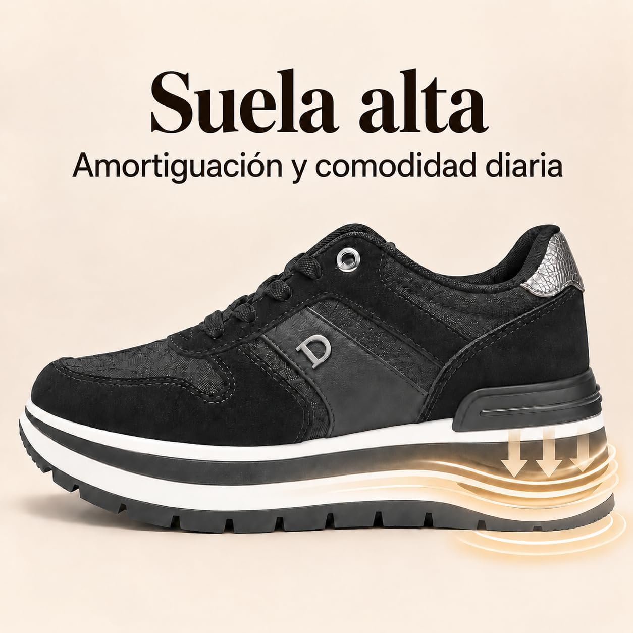 Thumbnail 4 de JOMIX lichte damessneakers voor vrije tijd, sport en wandelen