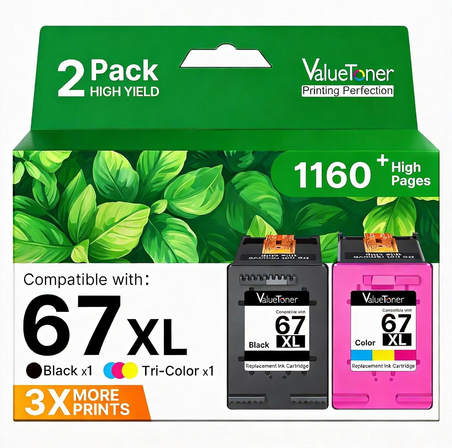 Detalle de HP 67XL ink cartridges 2-Pack ๐จ
