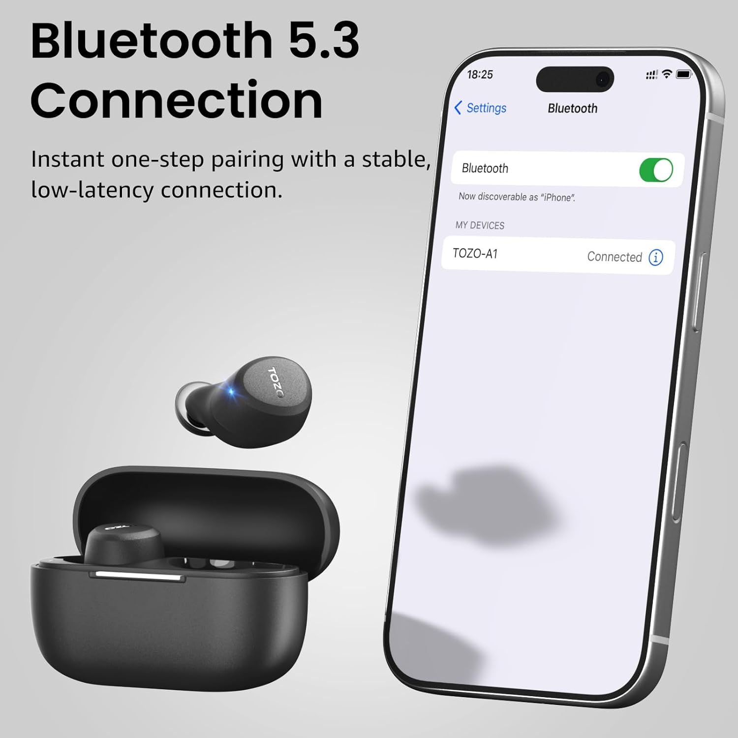 Thumbnail 6 de TOZO A1 Wireless Earbuds 30H battery