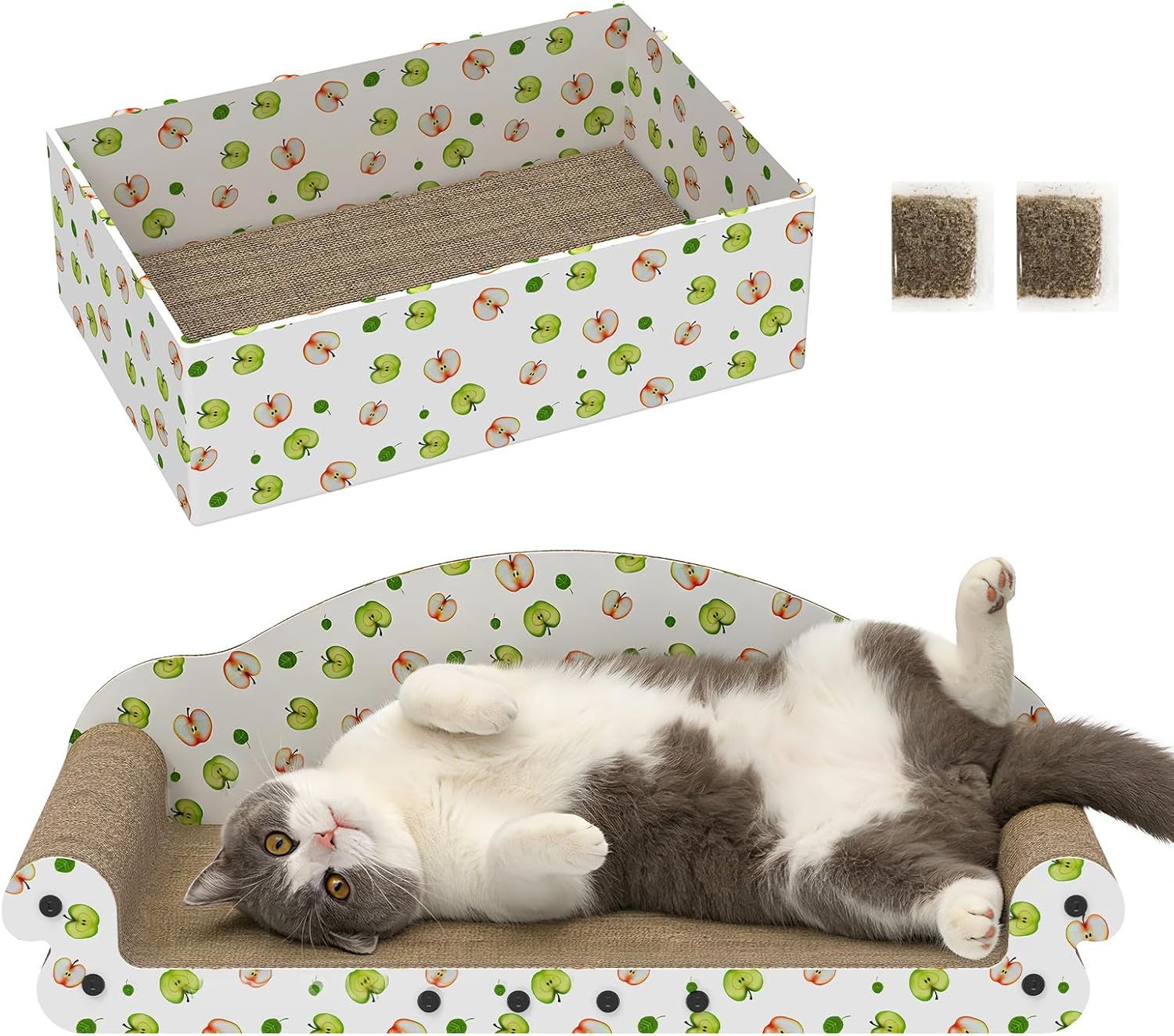 Detalle de Cardboard Cat Scratcher Bed 27-Inch