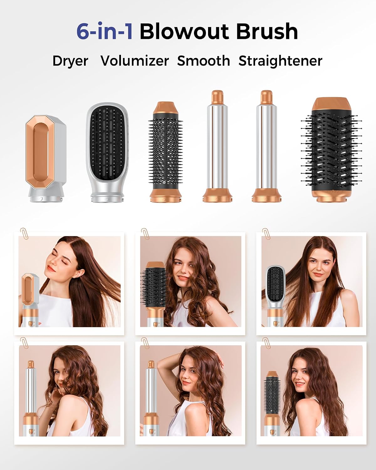 Detalle de Hairstyler 6 in 1 Airbrush Haartrockenerset 1000W