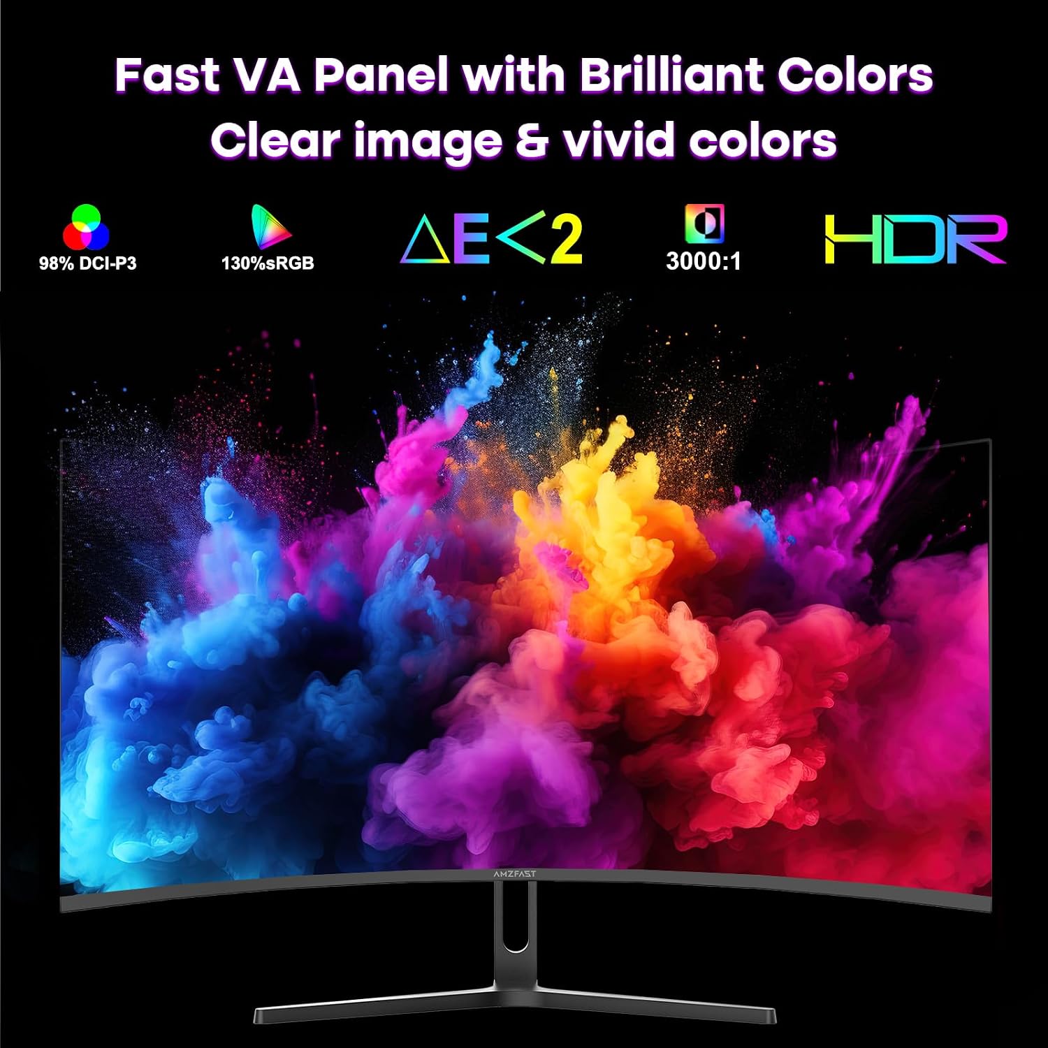Thumbnail 5 de Amzfast AMZG34C5Q Pro 34‑inch UWQHD gaming monitor