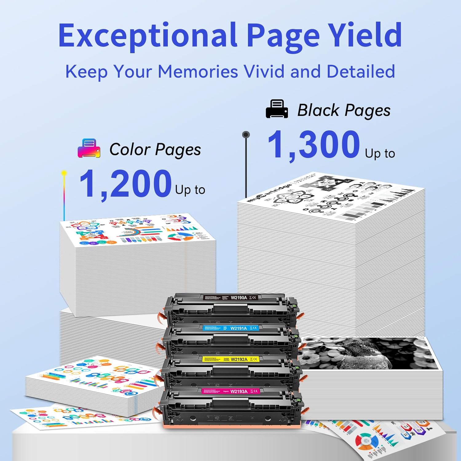 Thumbnail 2 de MYCARTRIDGE Ricambio toner HP 219A (set con chip) per HP Color LaserJet Pro MFP 3302 — confezione da 4