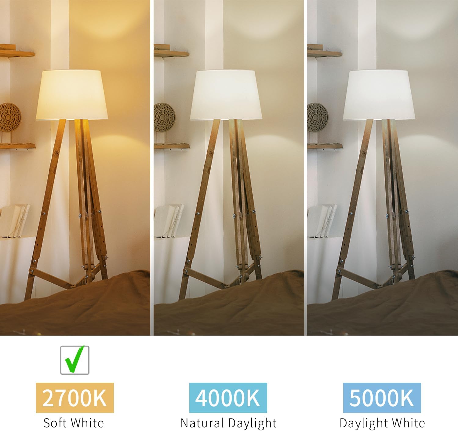 Detalle de BORT ST586W ST58 Vintage LED Bulbs, 6-Pack, 6W, 2700K, Dimmable, E26