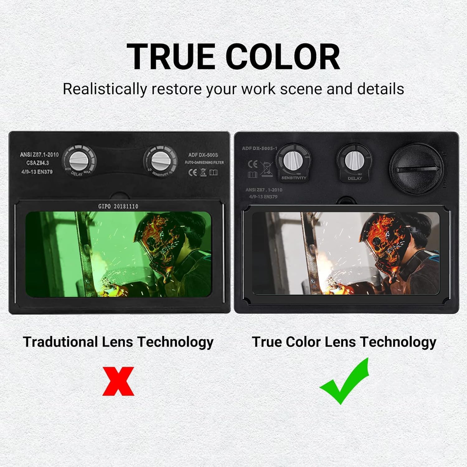 Thumbnail 2 de DEKO Masque Soudure grand écran 3,62" 📷