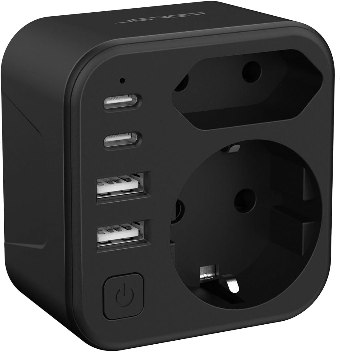 Thumbnail 6 de JSVER adaptateur voyage 6 en 1 pour États-Unis/Canada avec 2 USB-A et 2 USB-C (blanc)