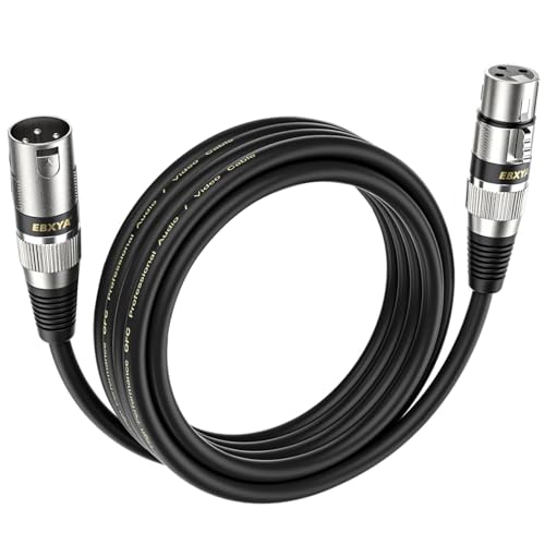 Detalle de EBXYA Câble XLR 3m – Lot pour Studio d'Enregistrement et Table de Mixage