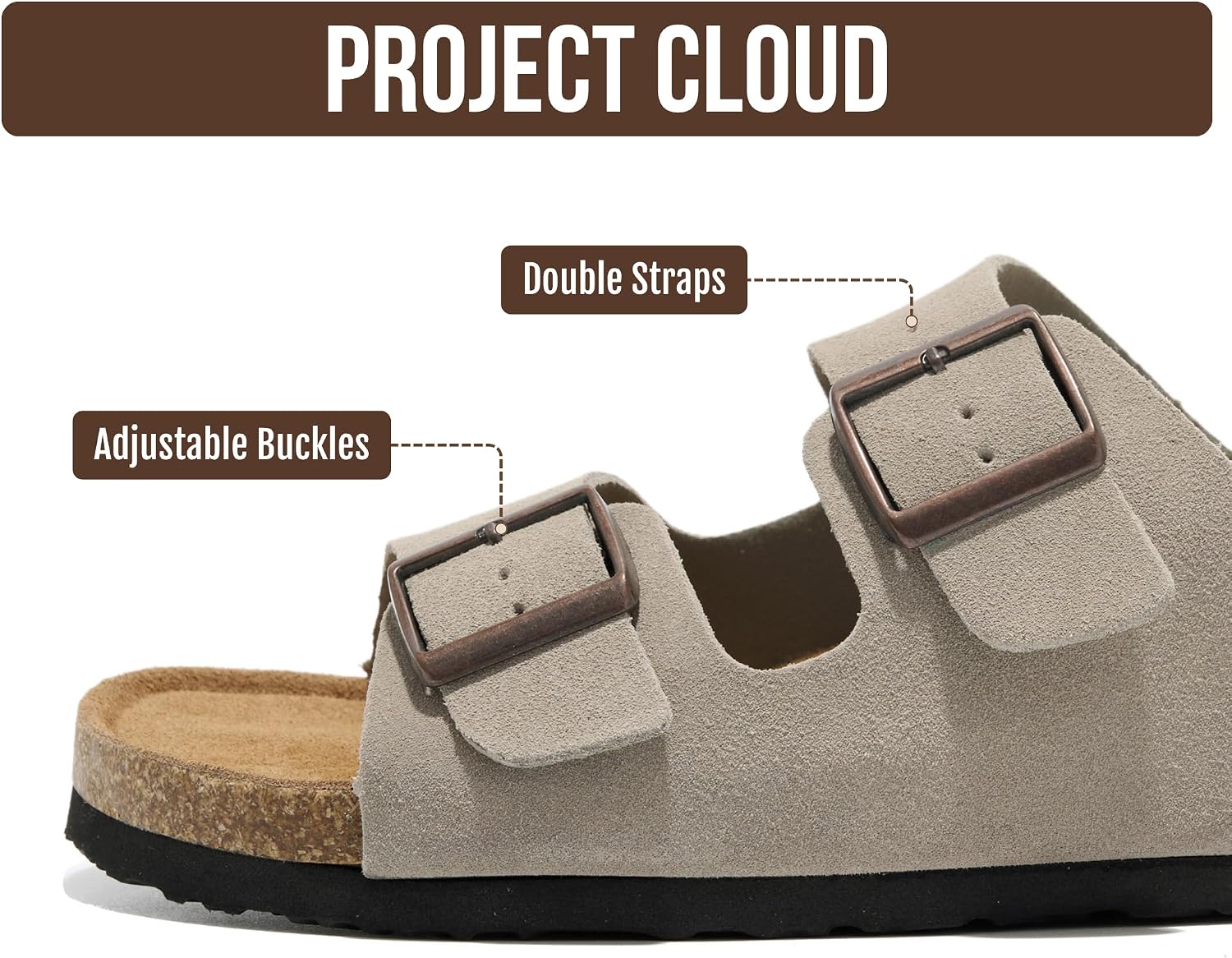 Detalle de Project Cloud Men's Leather Sandals