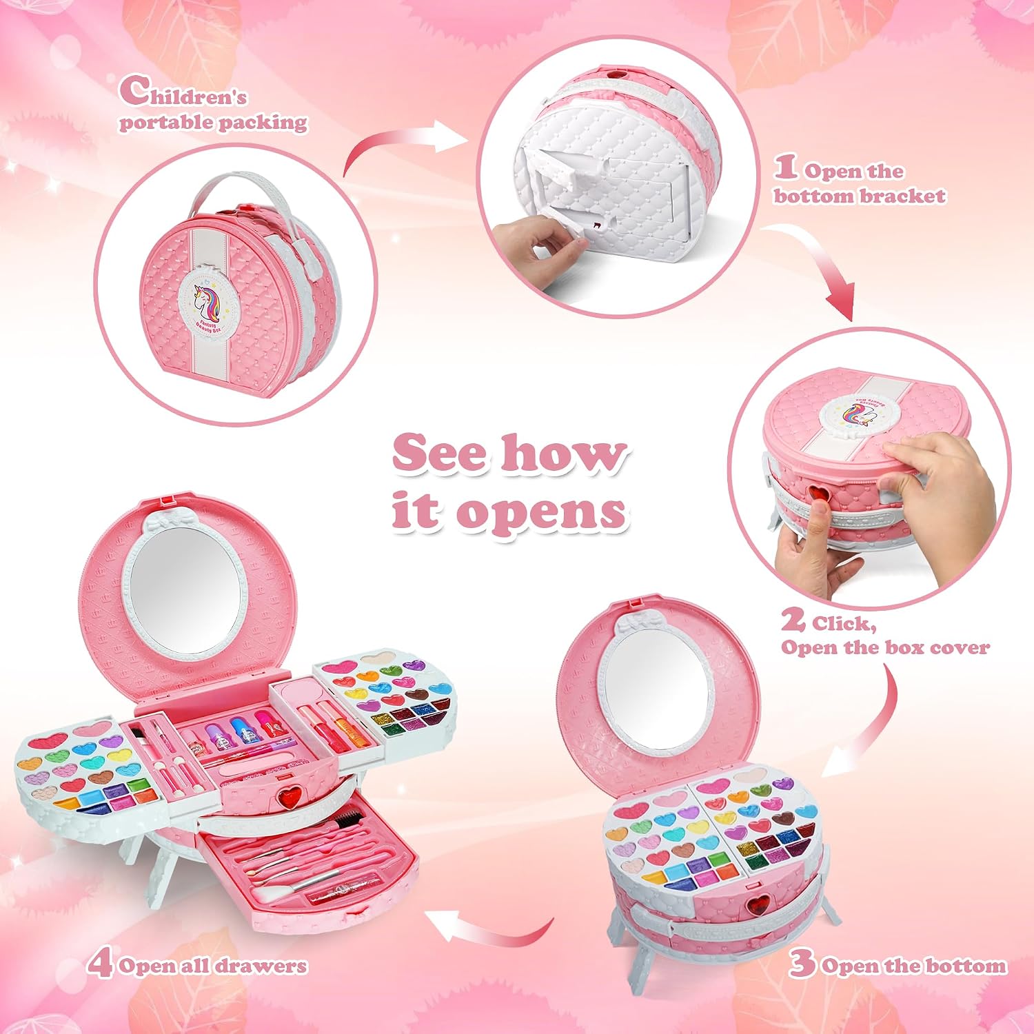 Detalle 2 de Mrabbitoo Kinderschminke Set 66-teilig