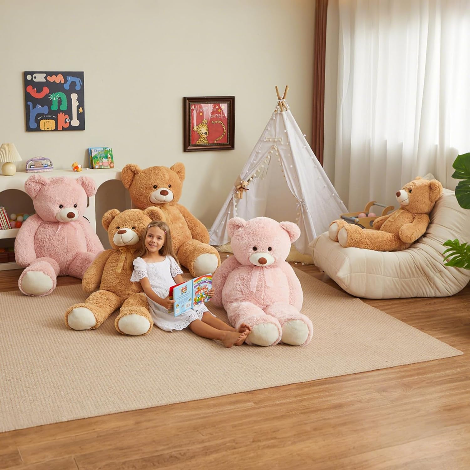 Thumbnail 4 de HollyHOME 60-inch Giant Teddy Bear