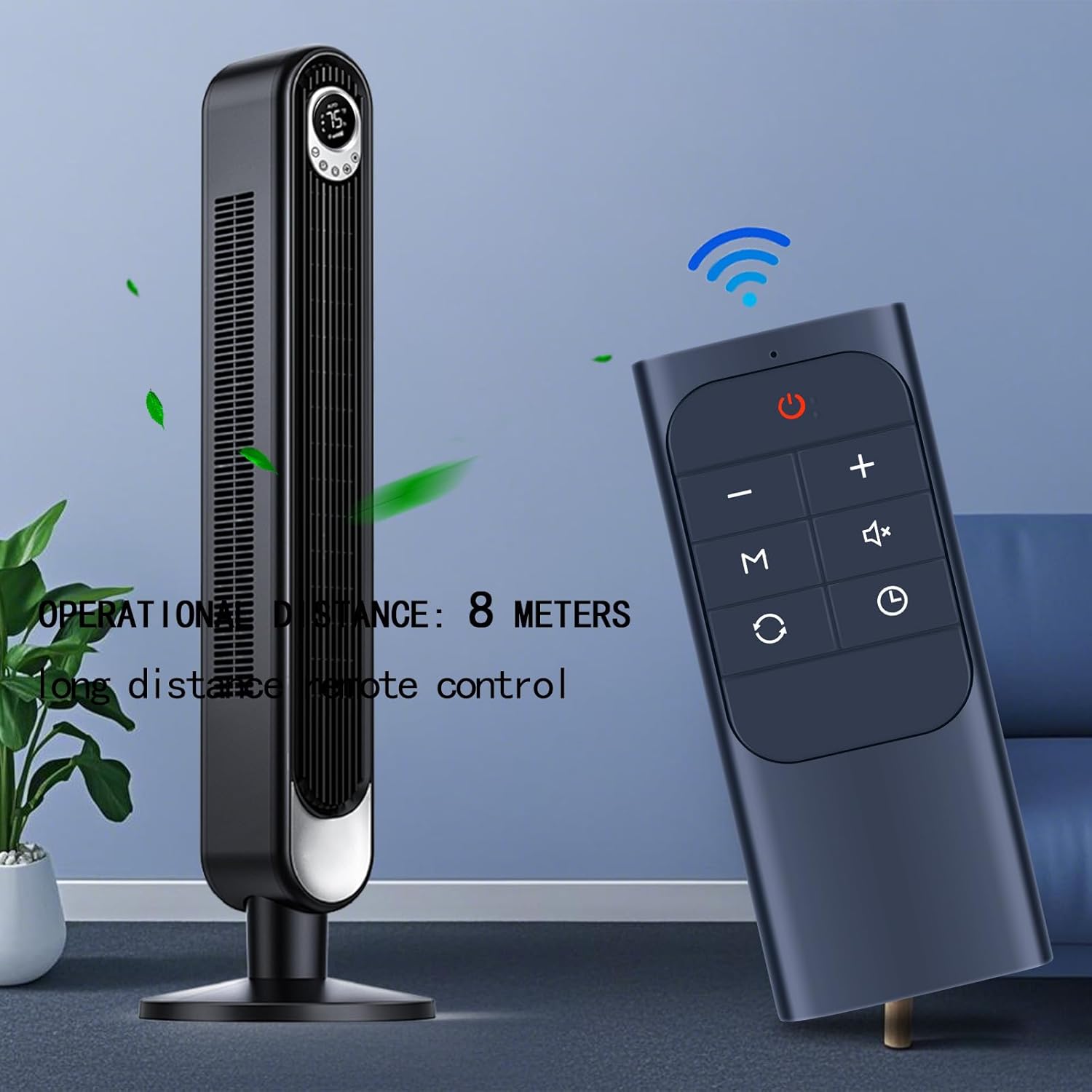 Thumbnail 3 de TCNOUMT replacement remote control for Dreo General SerialTower fan & space heater (CR2025, black)
