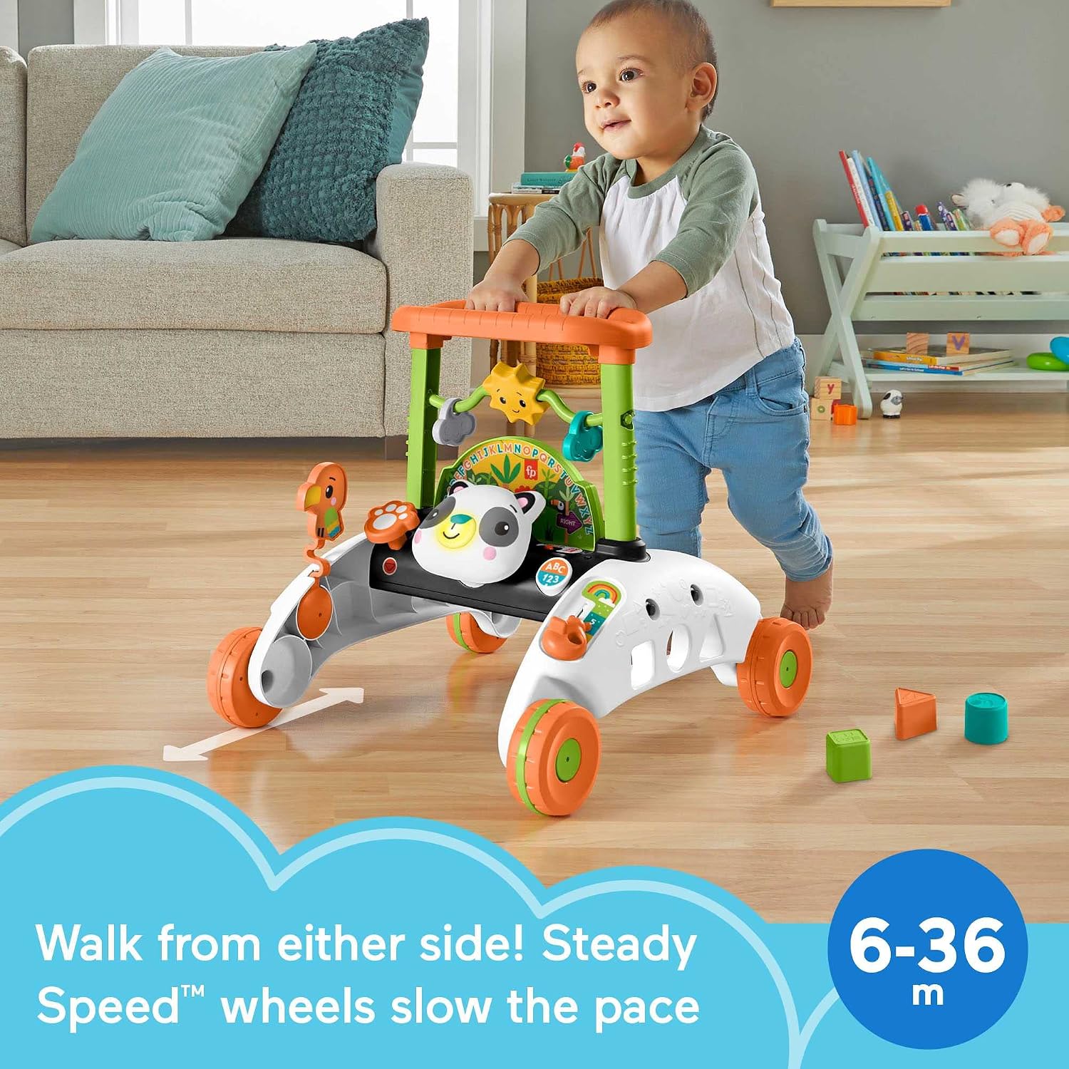 Detalle de Fisher-Price Panda Walker for learning, 6 months