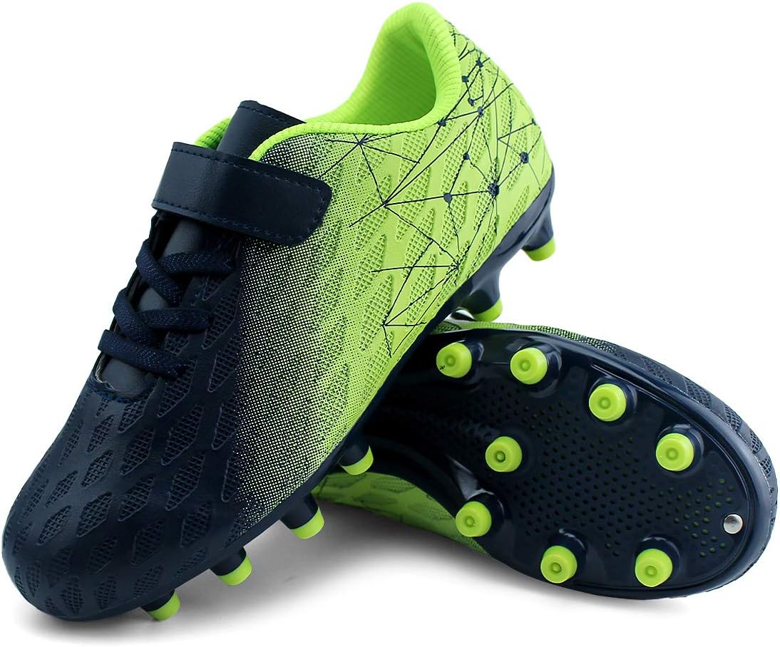 Thumbnail 6 de JABASIC Kids Firm Ground Fußballschuhe für Jungen und Mädchen – mit Klettverschluss