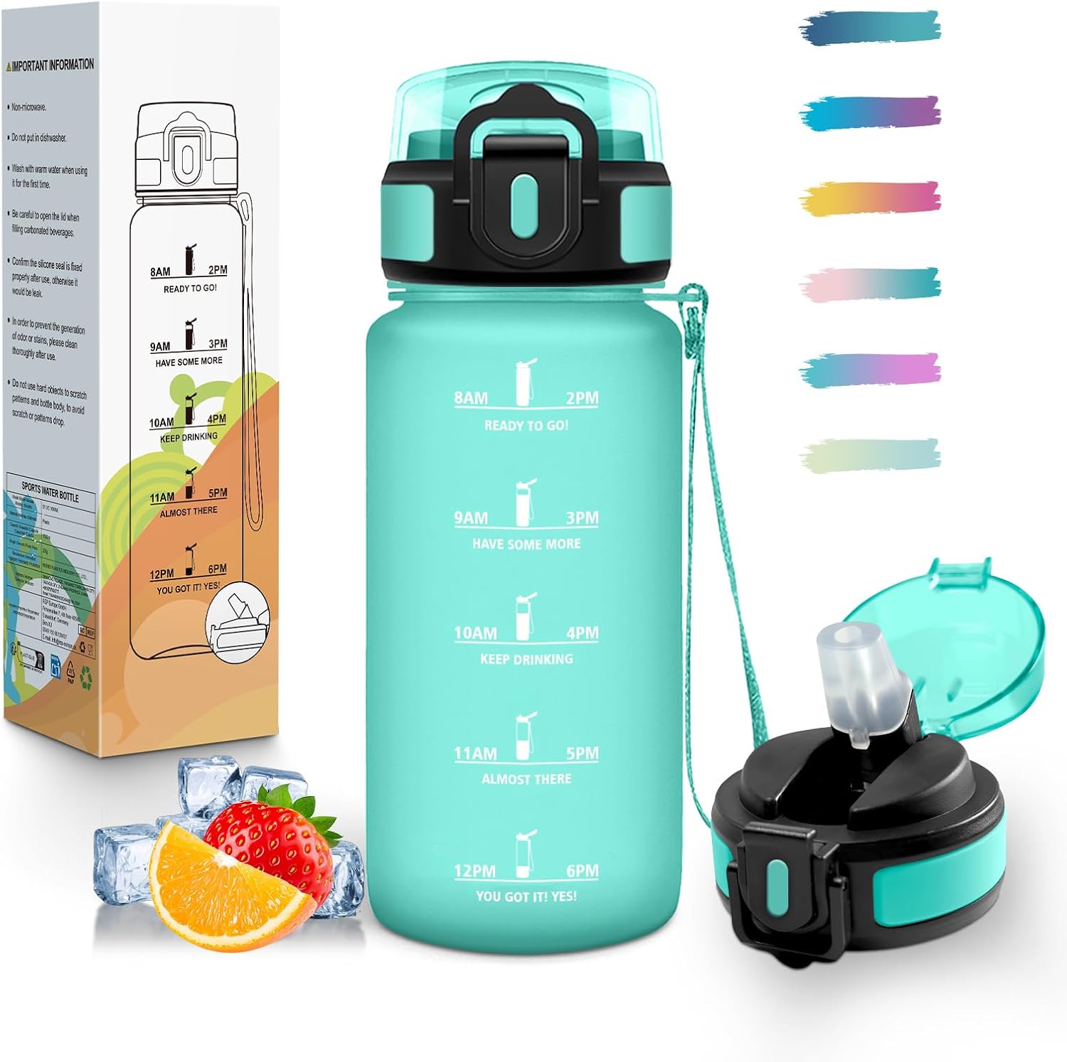 Detalle de Borraccia con cannuccia 500 ml